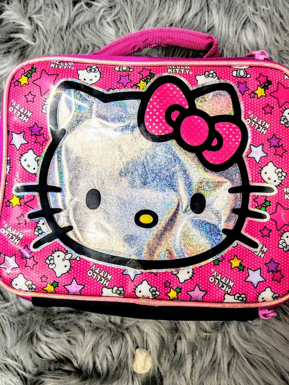 Hello Kitty Pink Holographic Lunchbox